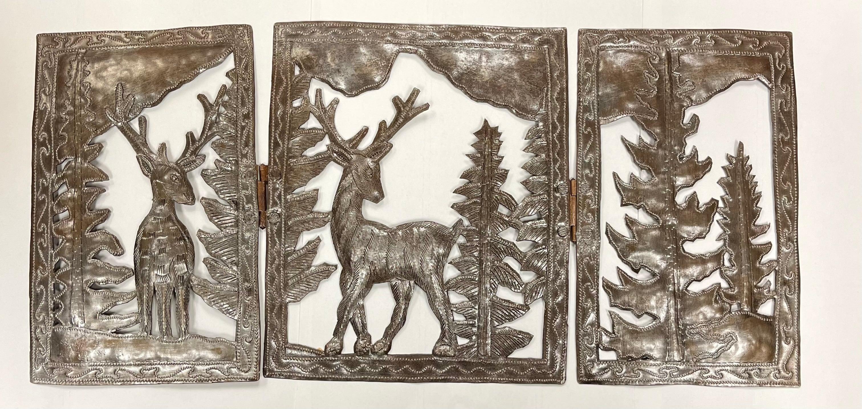 Serene Mountainscape Tri-Fold Deer - Ethical Trade Co