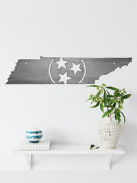 Tennessee Tri-Star Metal Art
