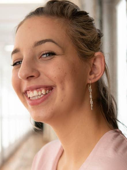 Triple Elegance Drop Earrings - Ethical Trade Co