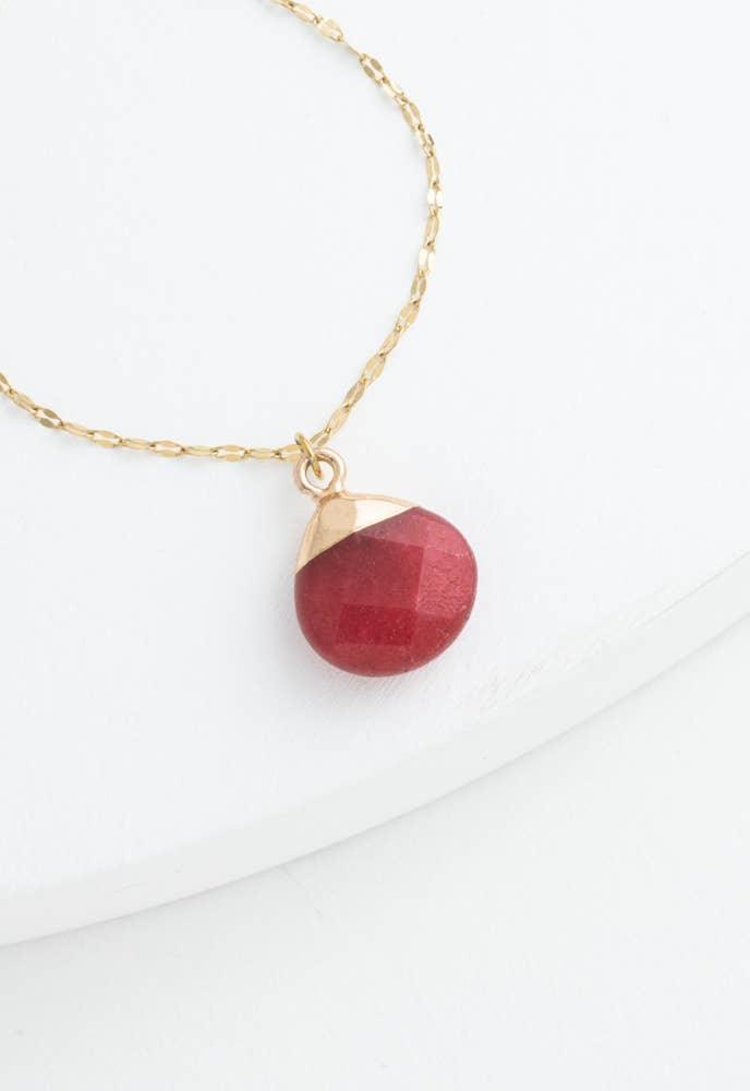 Wish Necklace in Pomegranate - Ethical Trade Co