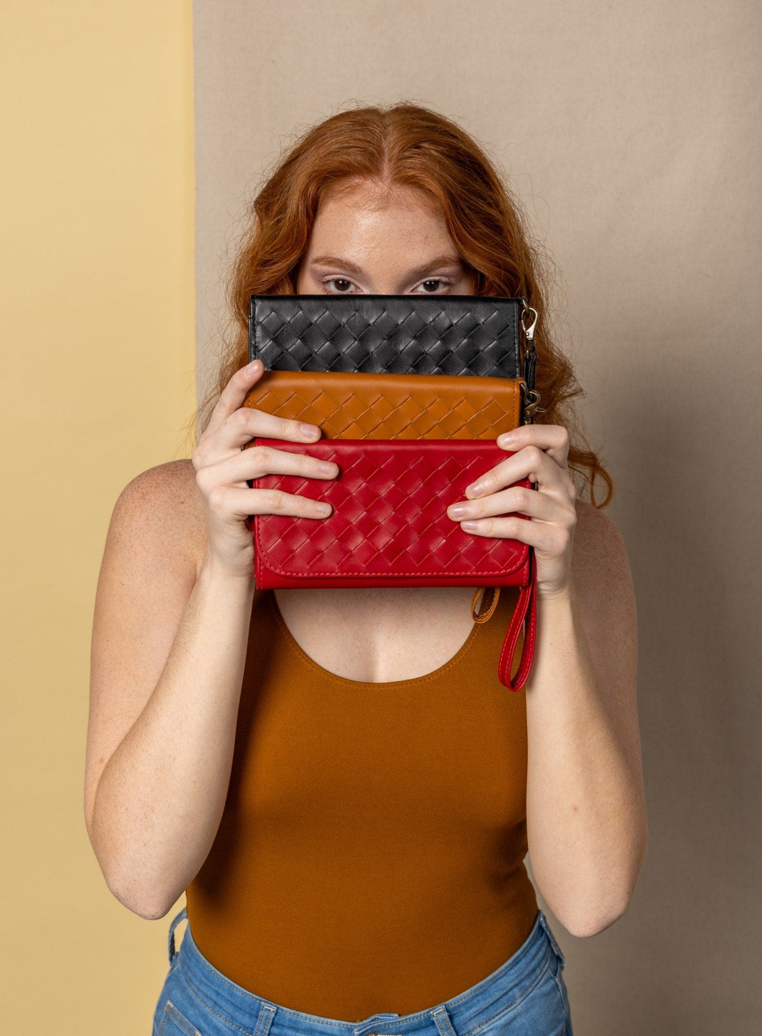 Woven Wristlet Wallet