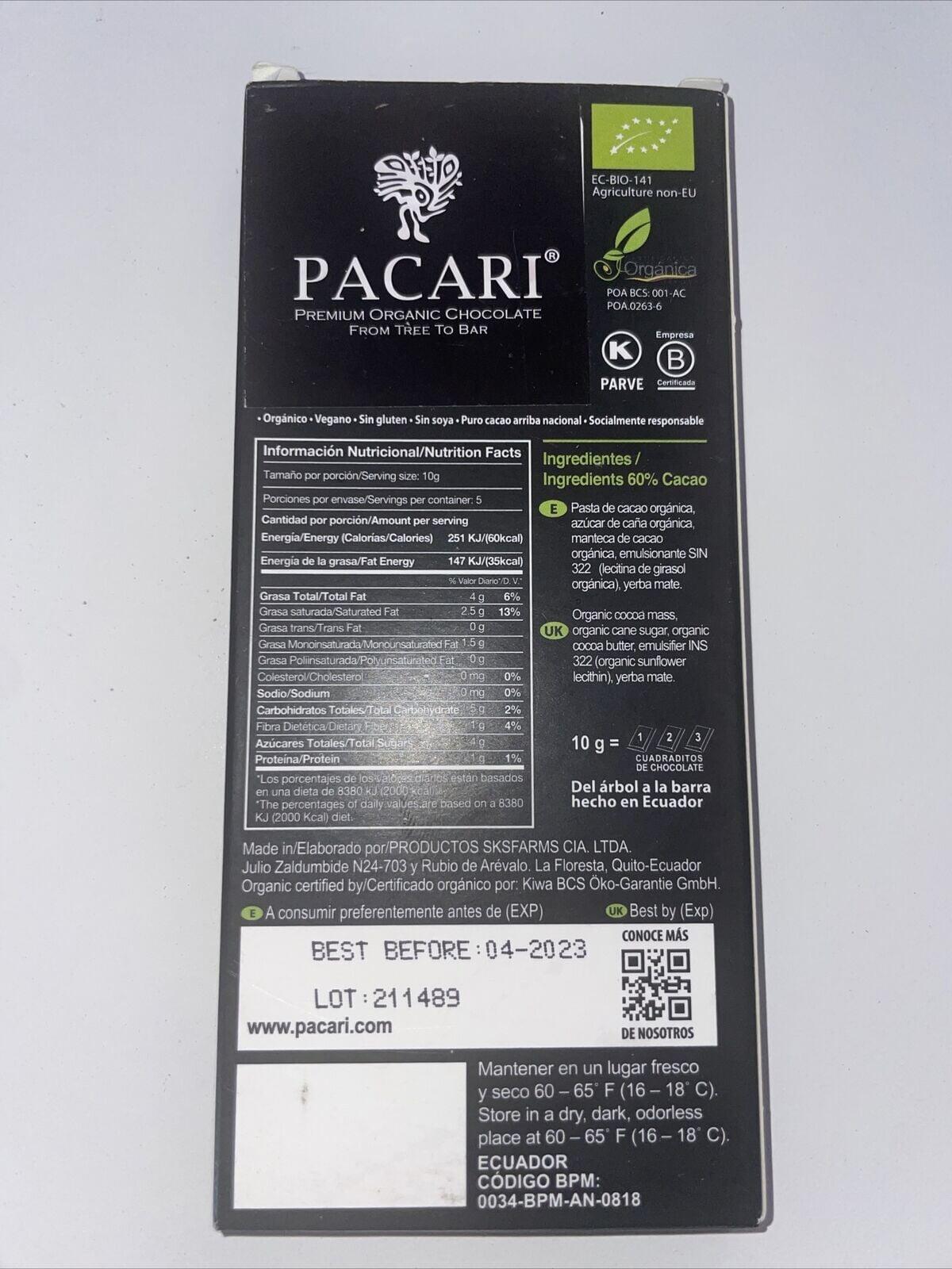 Yerba Mate Organic Chocolate Bar - Ethical Trade Co