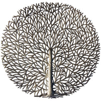 Fall Autumn Tree Steel Drum Wall Art