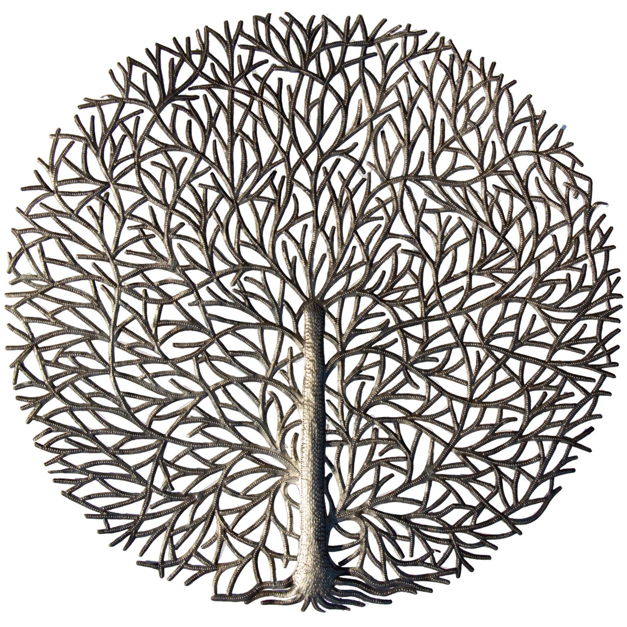 Fall Autumn Tree Steel Drum Wall Art