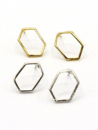 Little Hexagon Studs