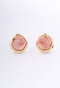 Opulence Opal Studs in Iridescent Pink