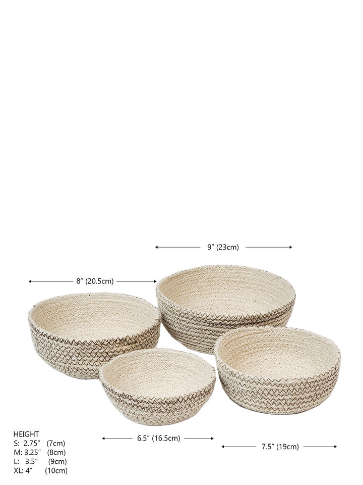 Amari  Round Bowl - Brown (Set of 4)