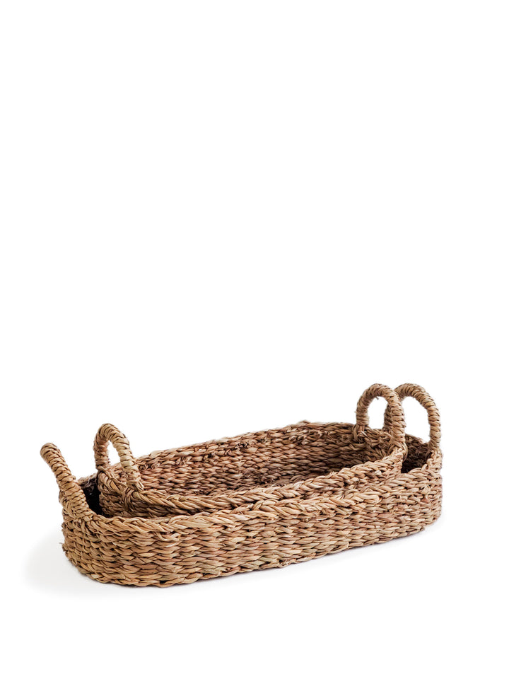 Savar Bread Basket with Natural Handle