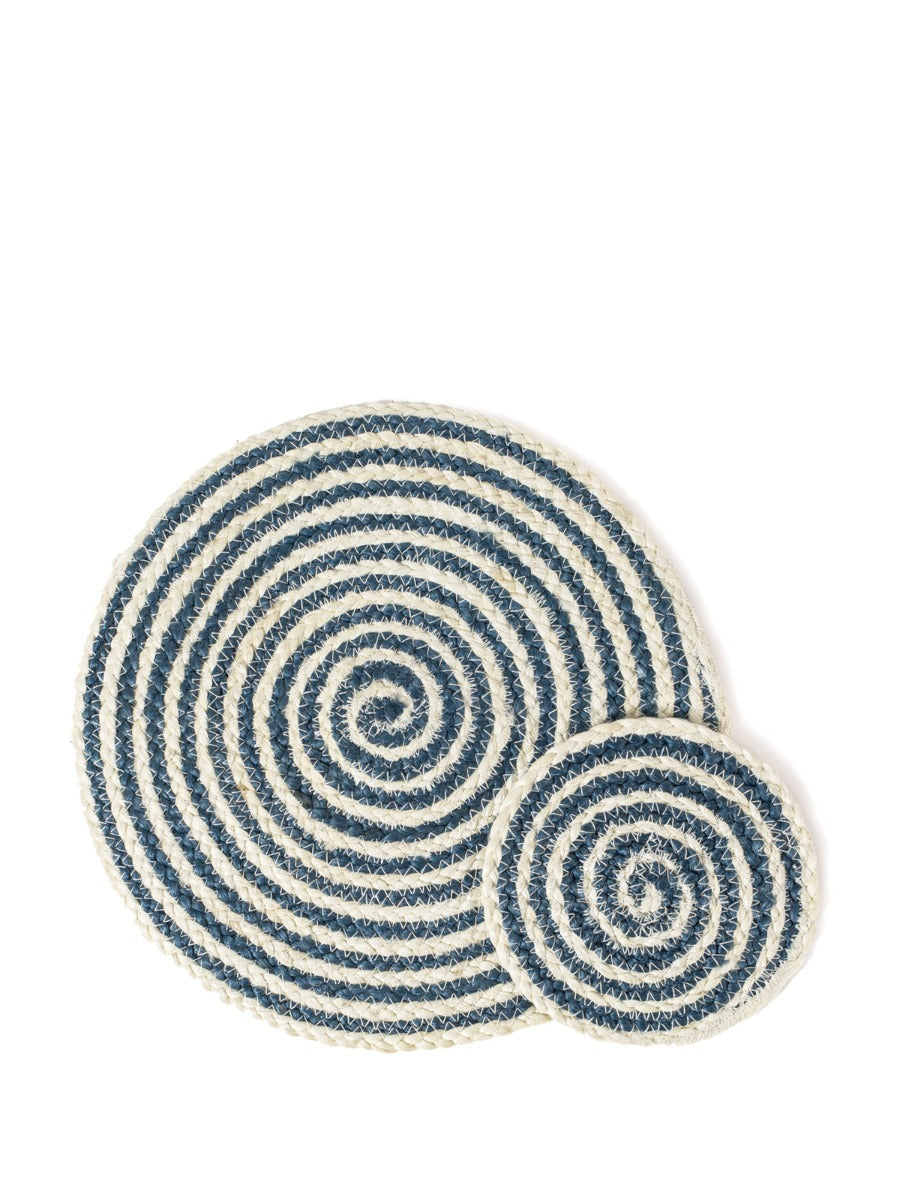 Kata Spiral Placemat - Blue (Set of 4)