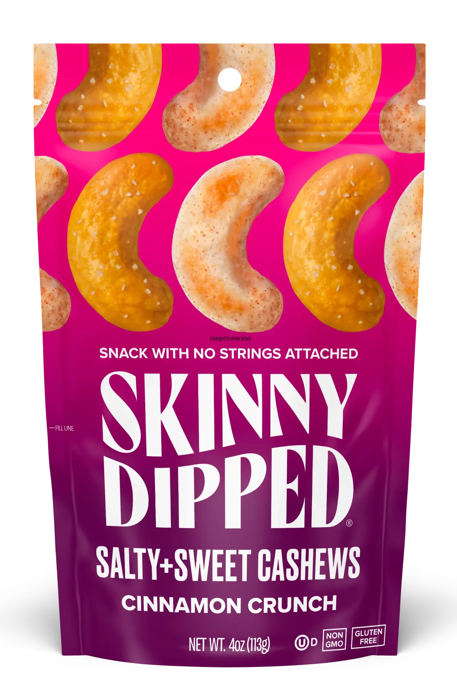 Salty & Sweet Cinnamon Crunch Cashews Pouch, 4oz