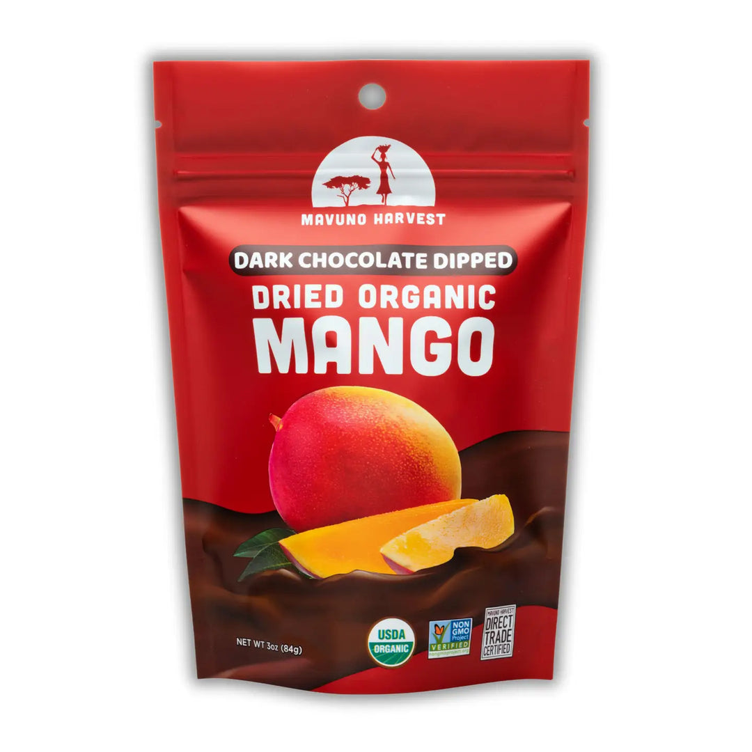 Chocolate Dipped Dried Organic Mango