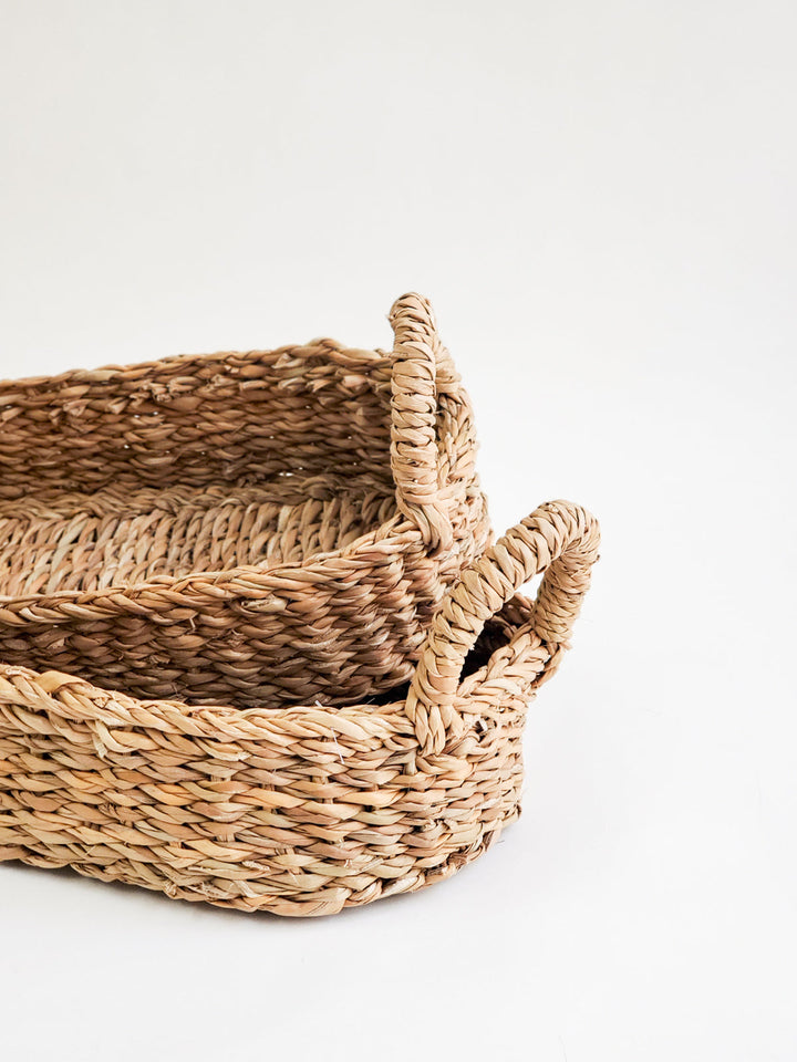 Savar Bread Basket with Natural Handle