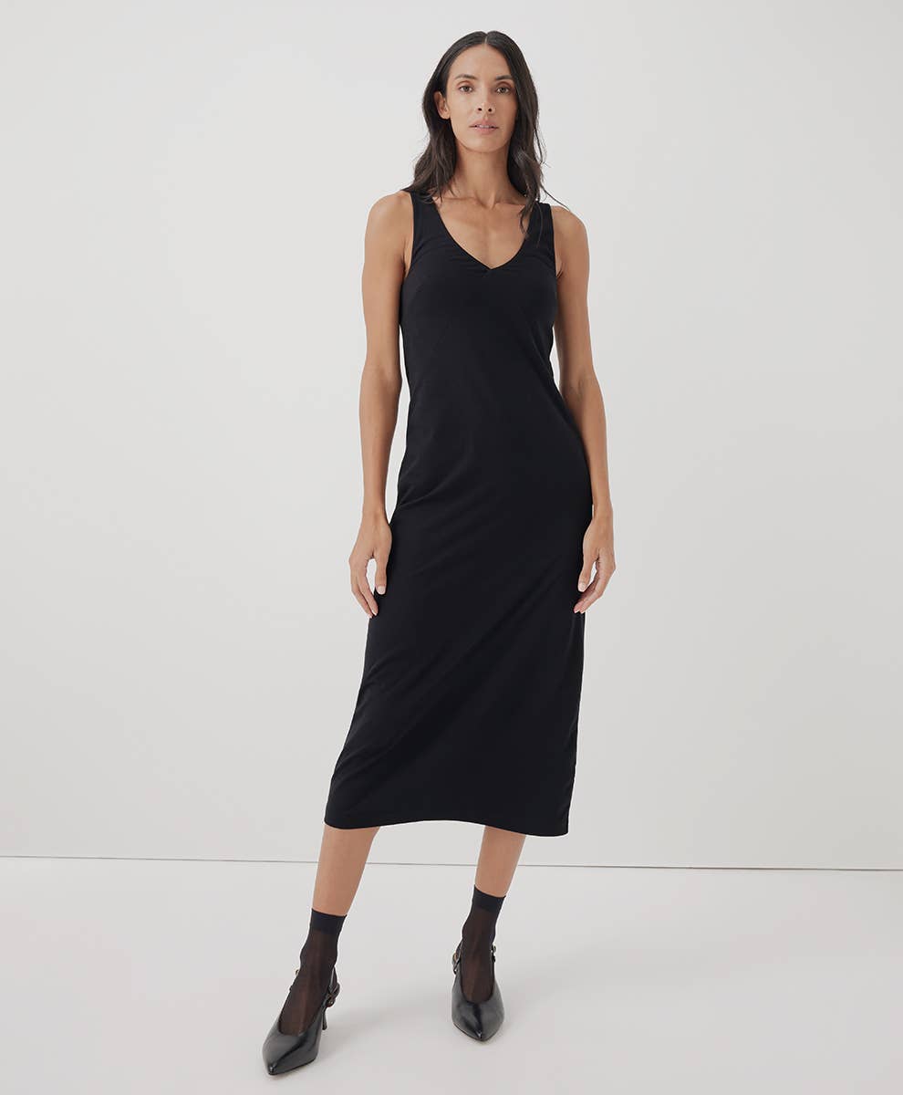 Luxe Jersey Midi Slip Dress