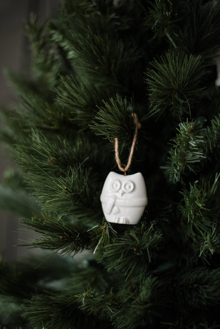 Handmade Porcelain Christmas Ornaments: Duck