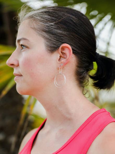 Double Moon Earrings