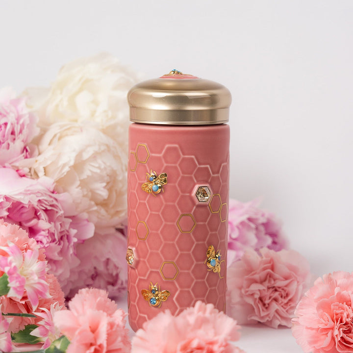 Honey Bee Travel Mug with Crystals