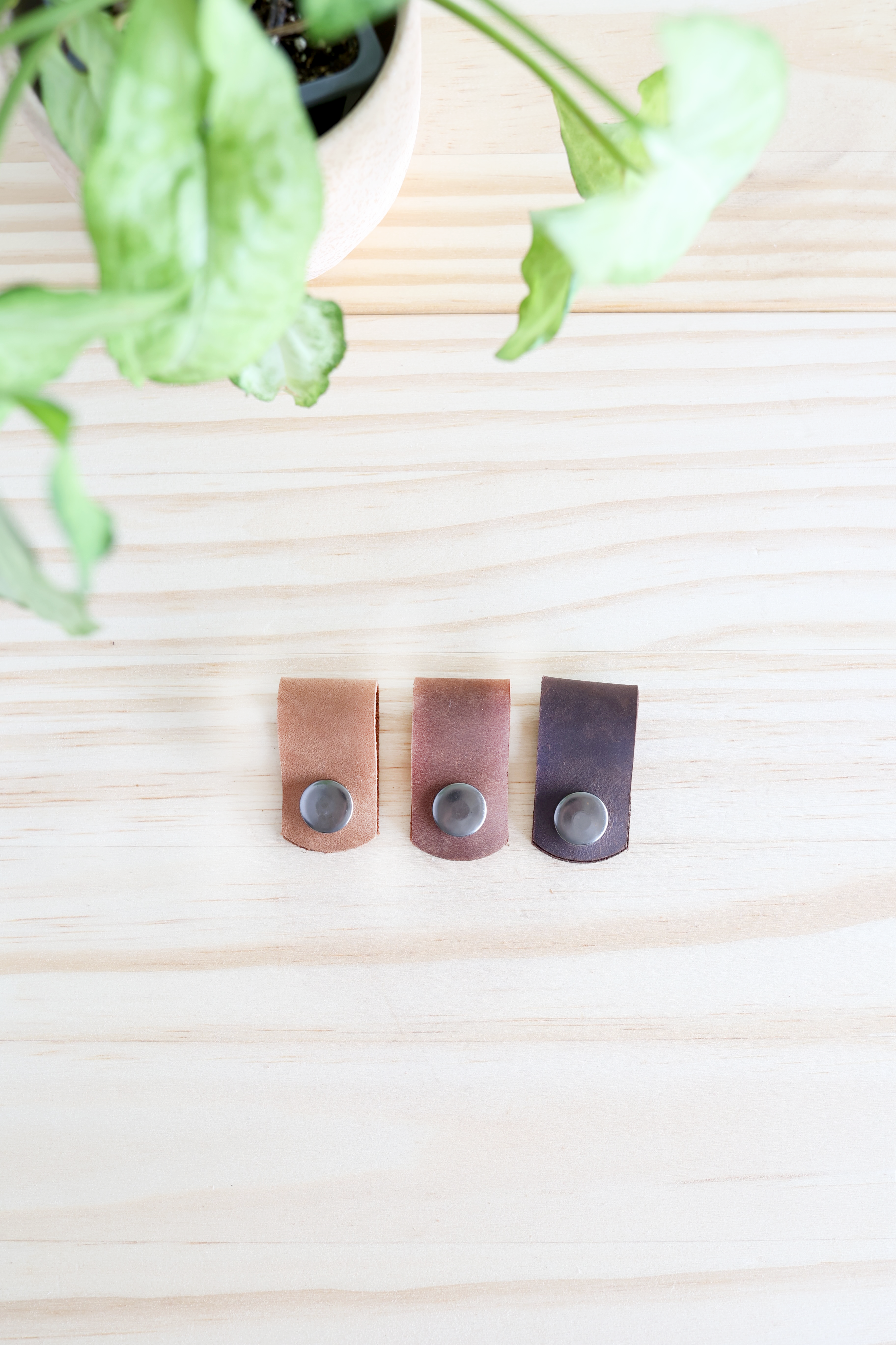 Leather Cord Keepers | set of 3