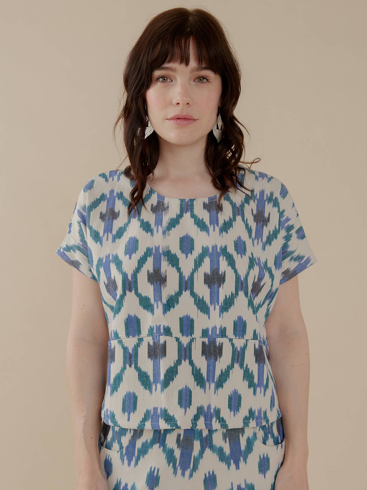 Dana Top Seashore Ikat