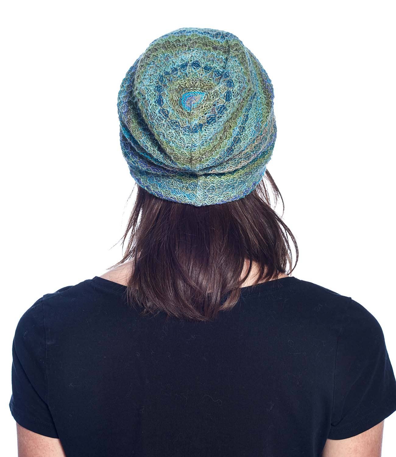 Alpaca Beanie - Printed - Seaweed