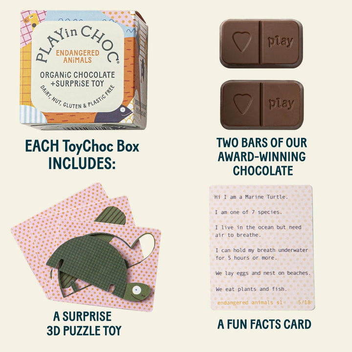 ToyChoc Box® - ENDANGERED ANiMALS