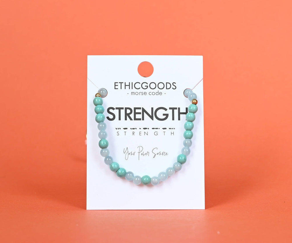 MINI Morse Code Bracelet | STRENGTH