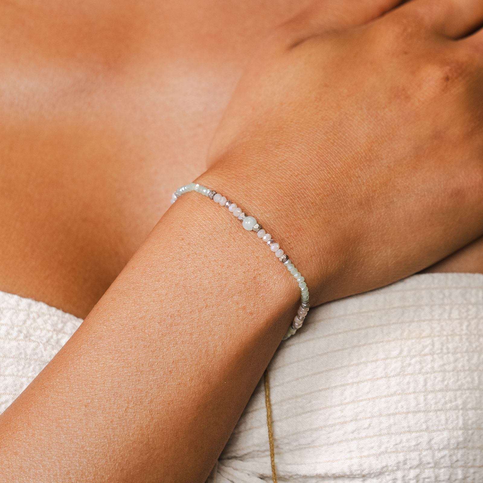 "Quiet the Mind and the Soul will Speak" Goddess Bracelet