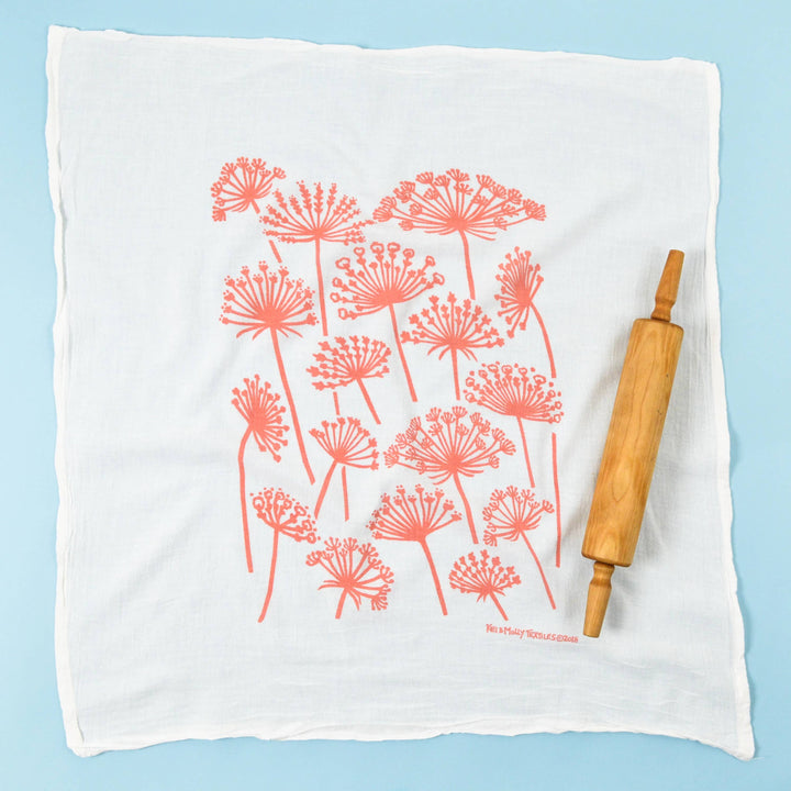 Flour Sack Dish Towel - Queen Anne's Lace