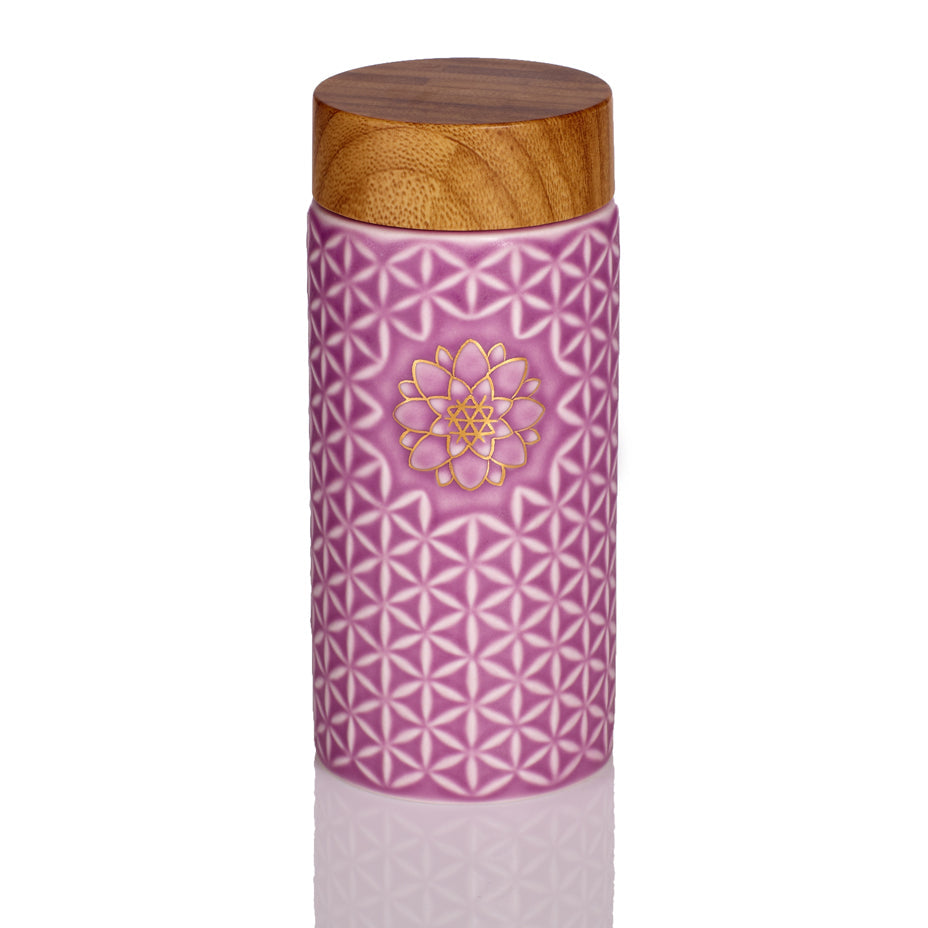 Flower of Life Travel Mug / Single Wall / 14 oz