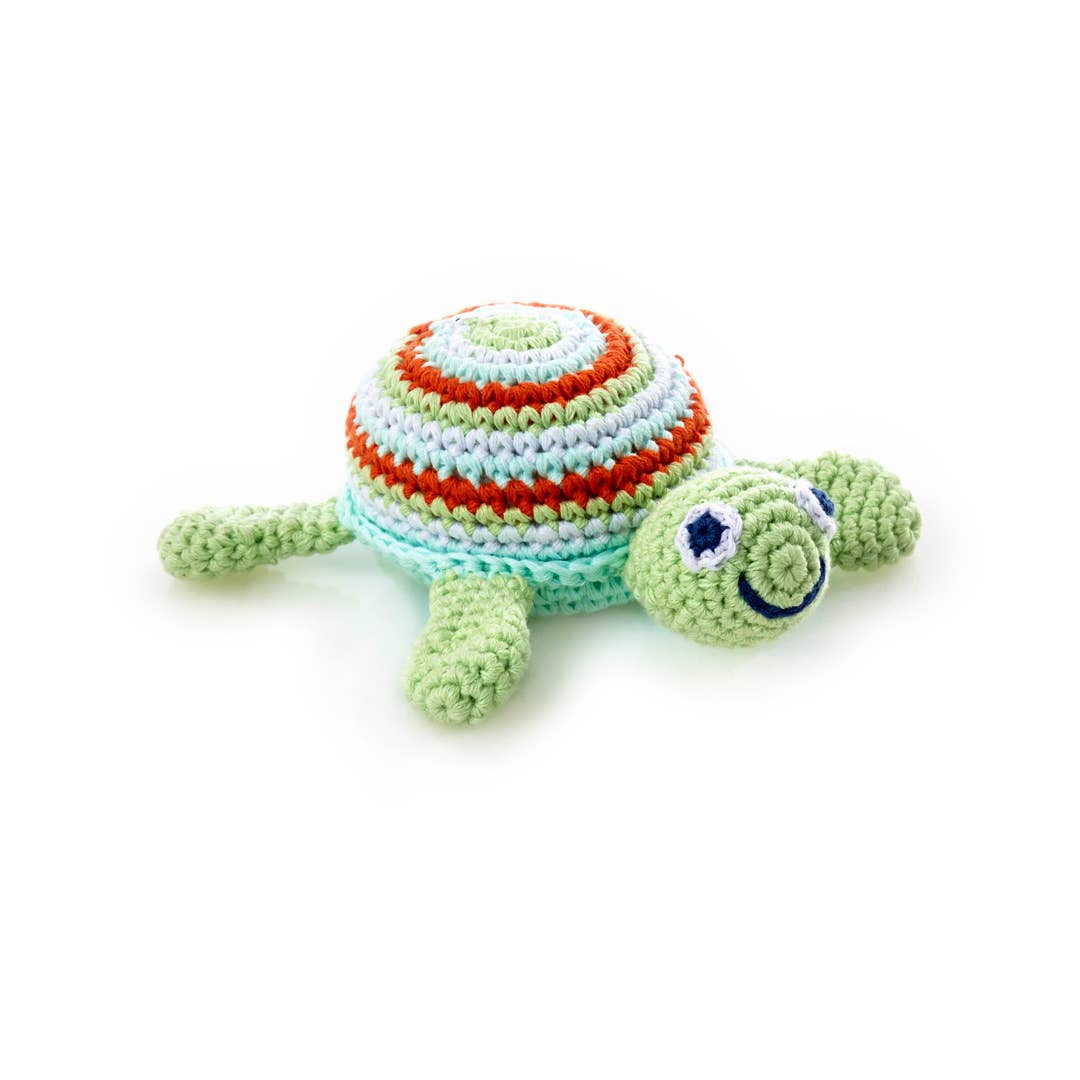 Plush Ocean Toy - Sea Turtle Rattle
