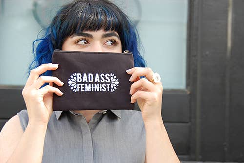 Badass Feminist Wristlet Pouch