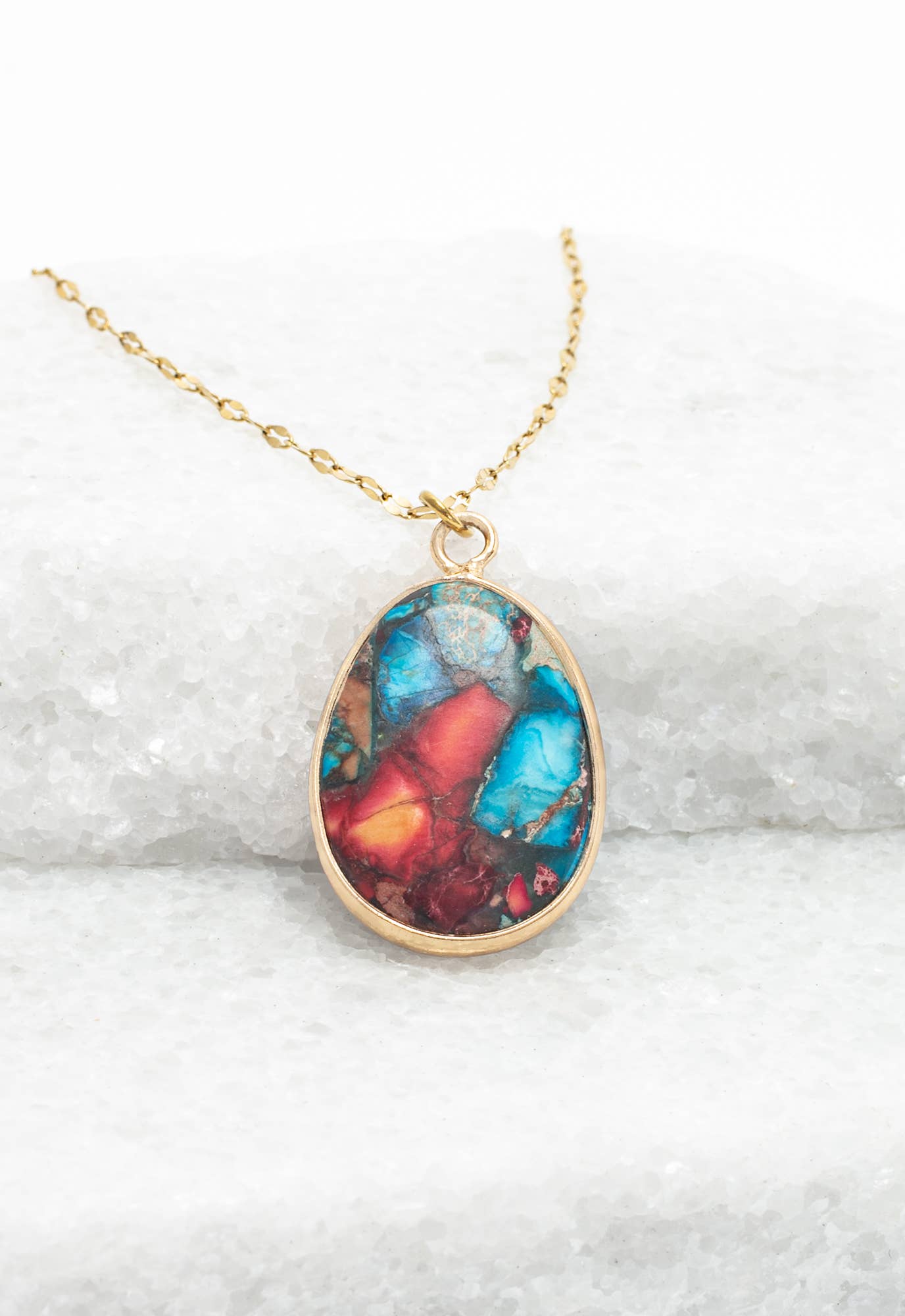 Mosaic Jasper Necklace