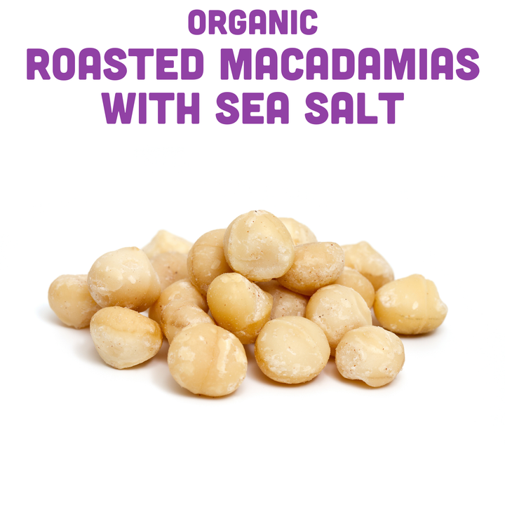 Organic Dry Roasted Macadamias with Sea Salt