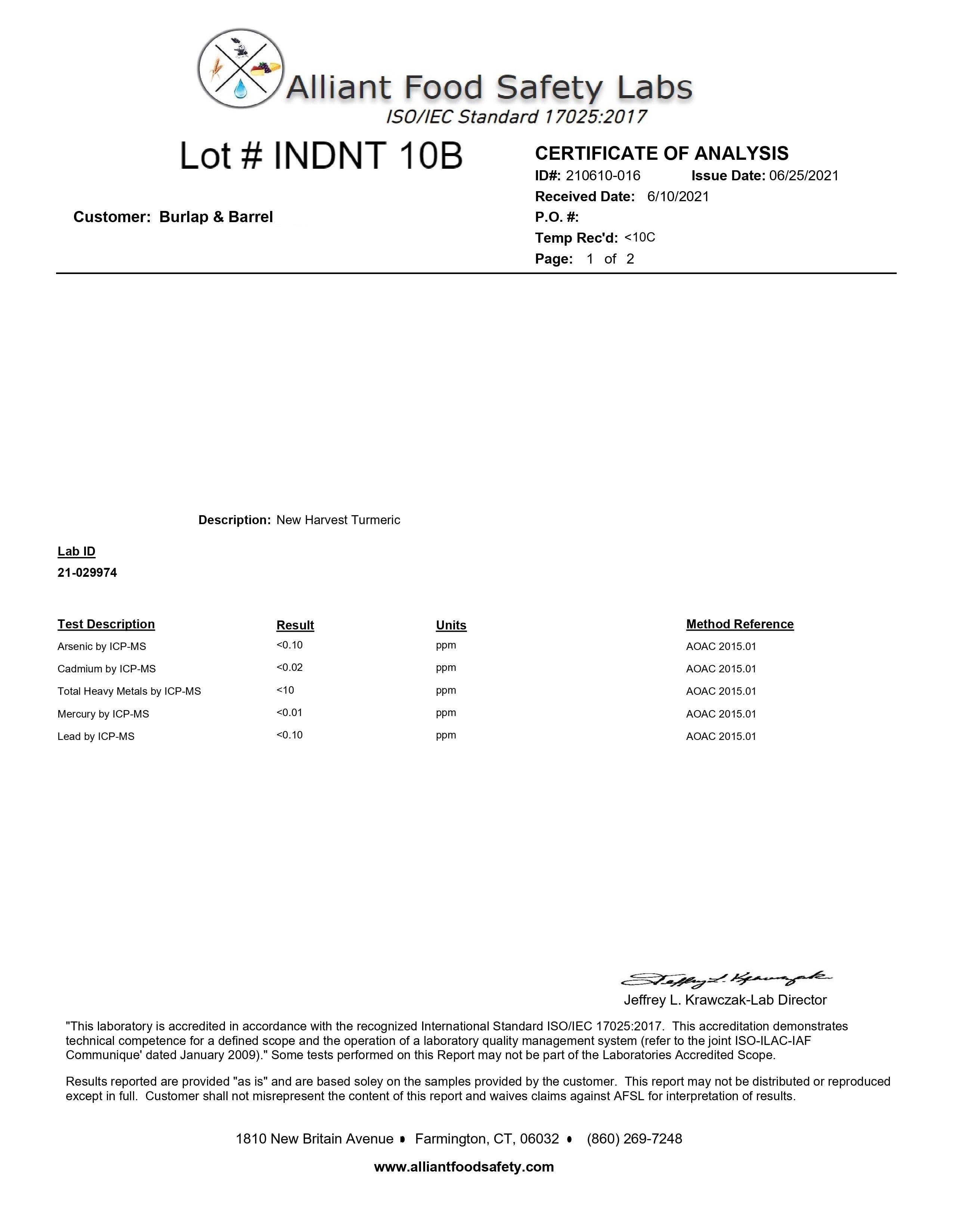New Harvest Turmeric - Single Origin Spice & Seasoning