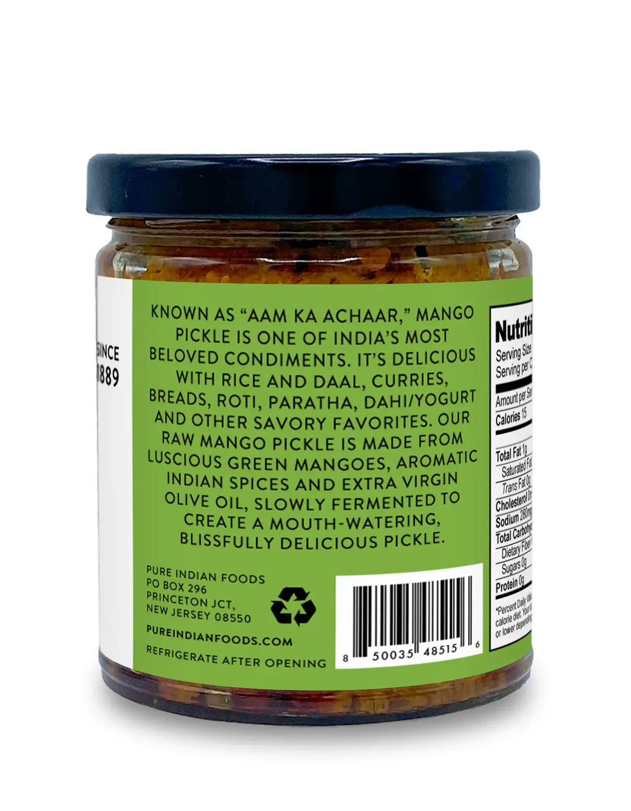 Indian Raw Mango Pickle - Limited Edition, Seasonal - 9 oz