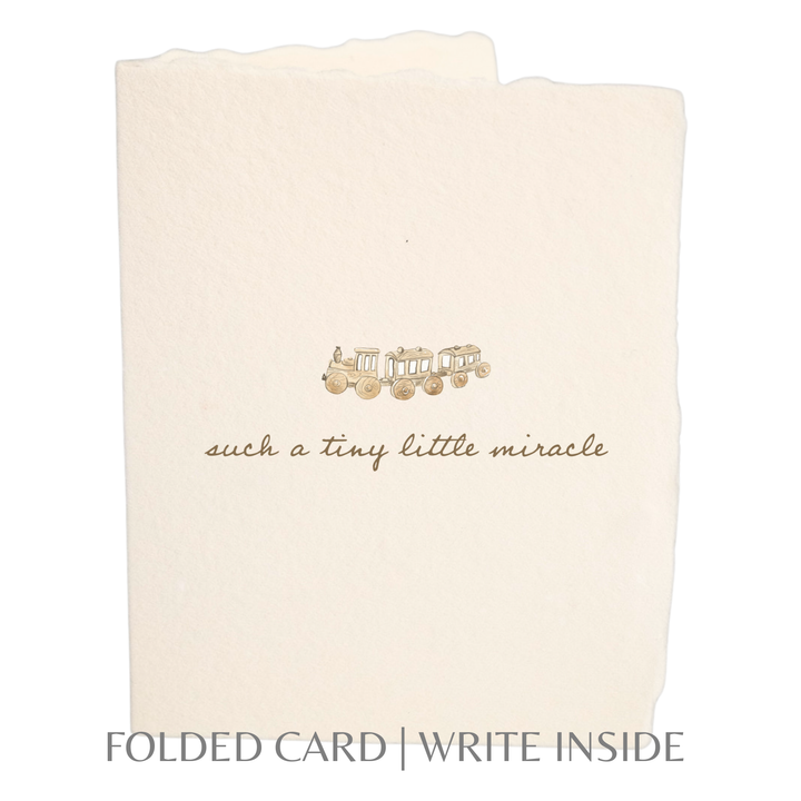 Folded Card | Tiny Miracle Baby Shower