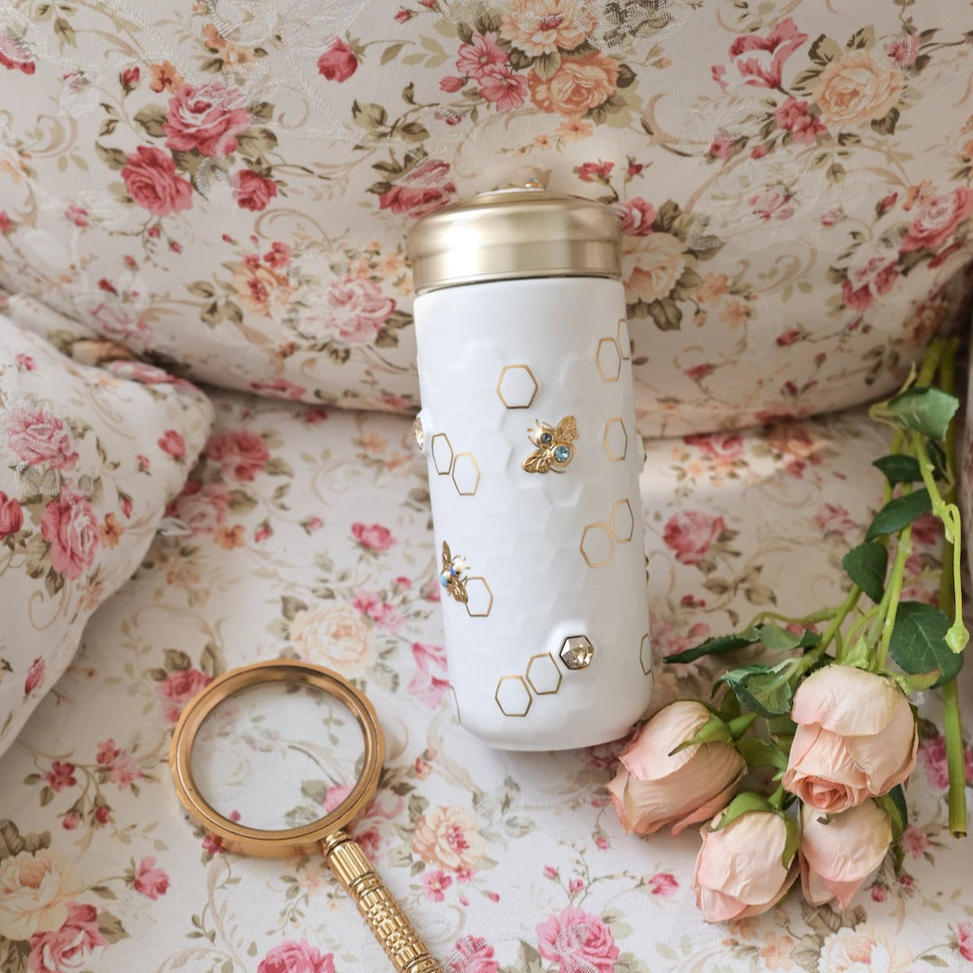 Honey Bee Travel Mug with Crystals