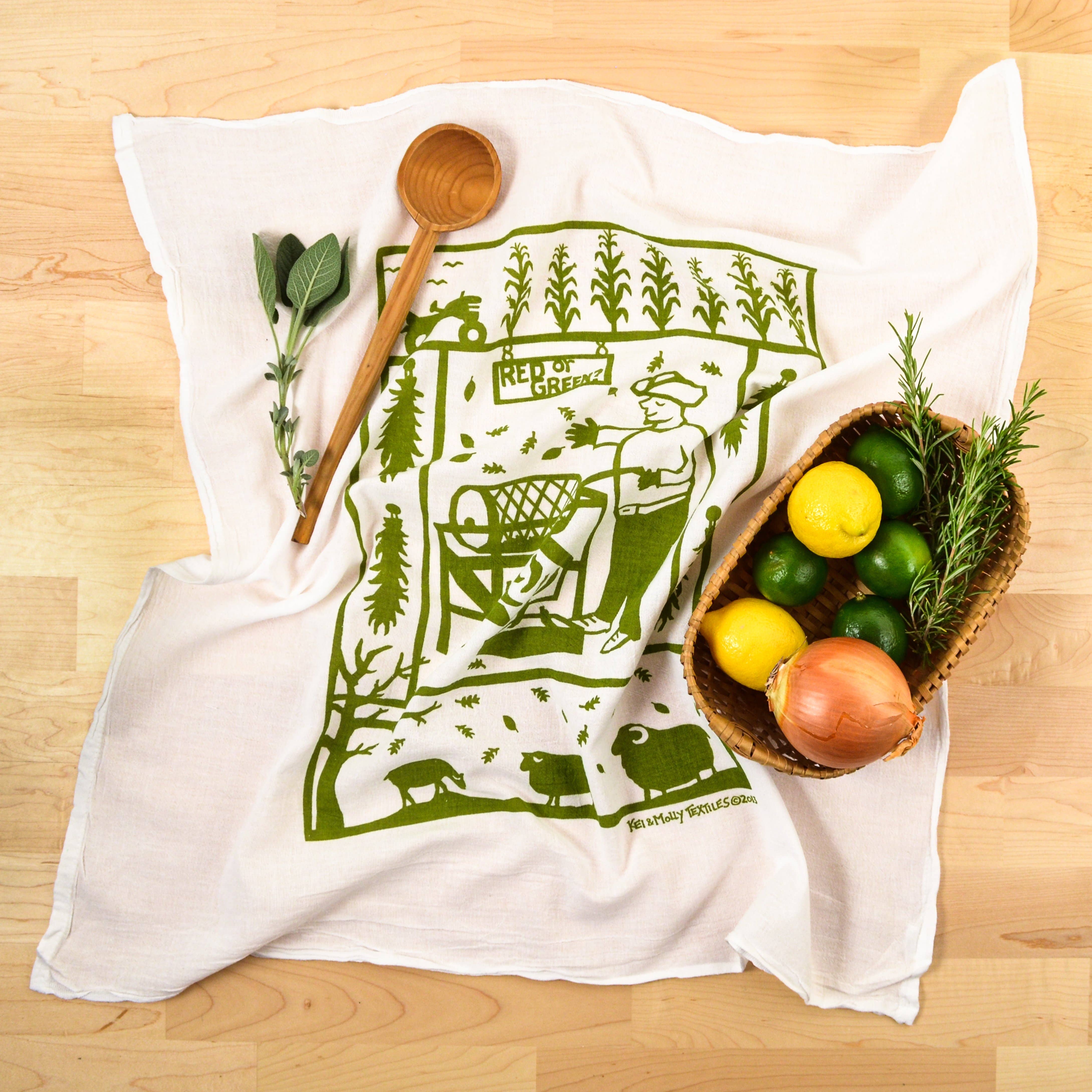 Flour Sack Dish Towel - Chile Roaster