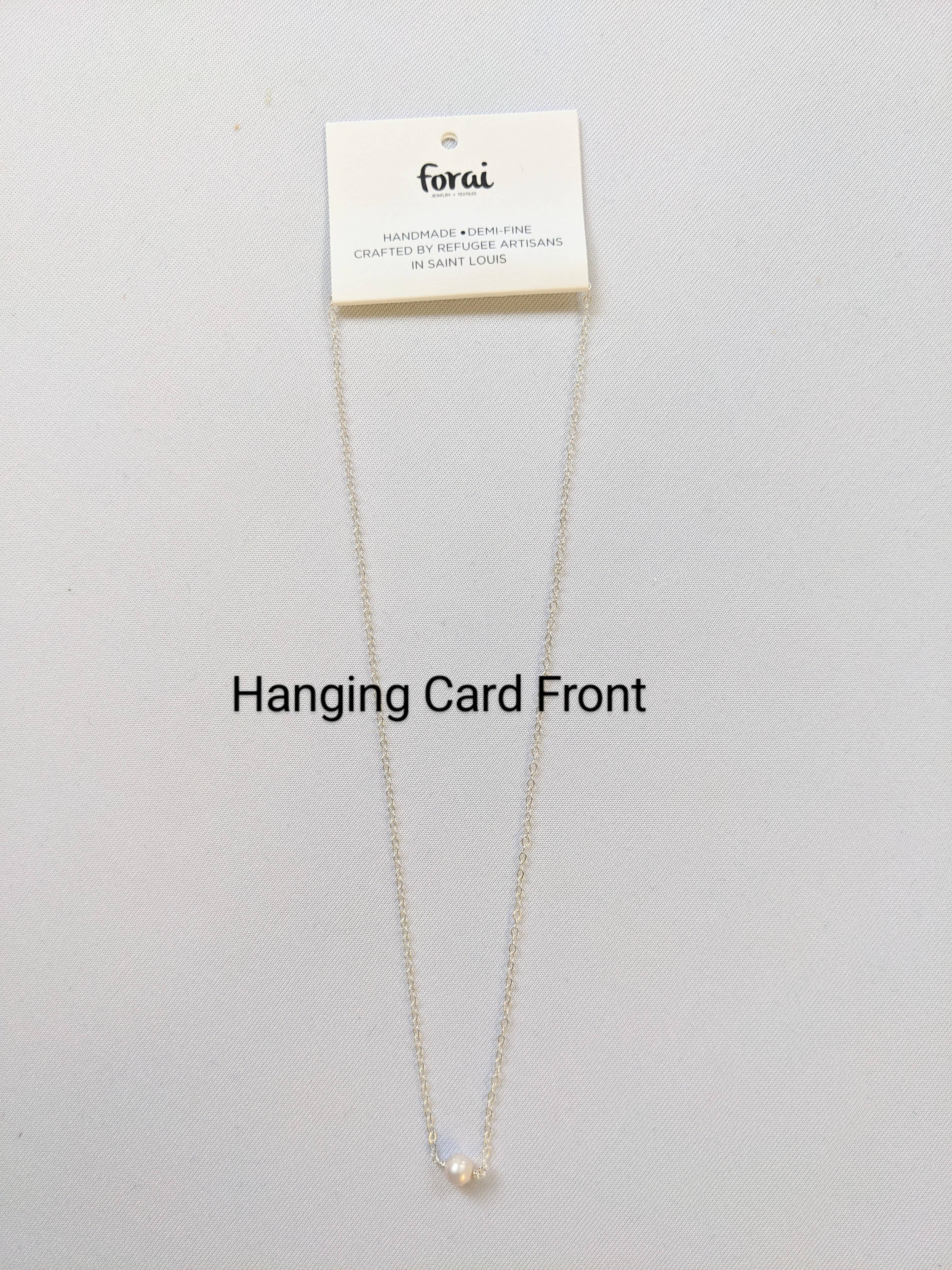 Leeda Pearl Necklace in Sterling Silver