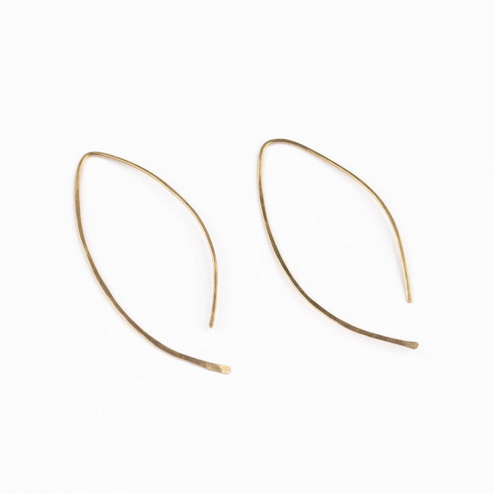 Qasioun Minimalist Threader Earrings in 14k Gold Fill