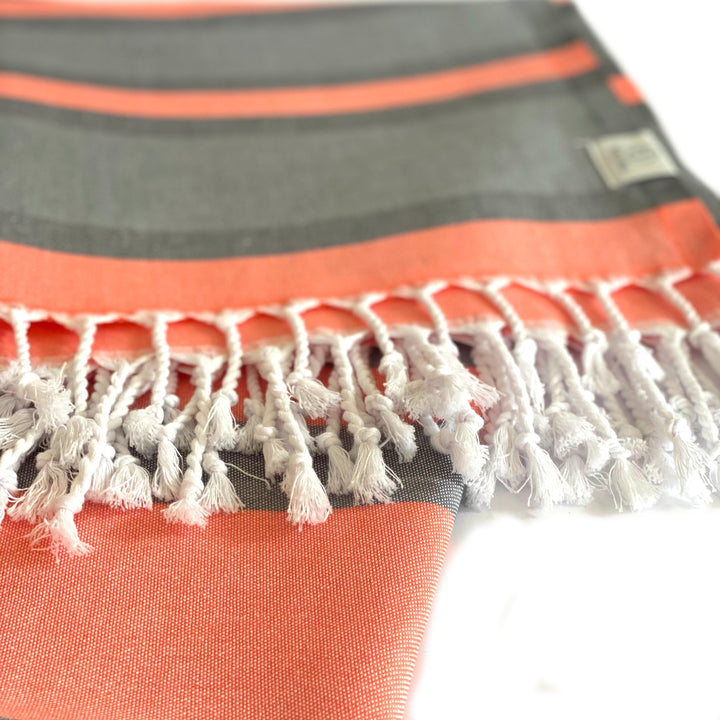 Samara Gray - Orange Turkish Towel