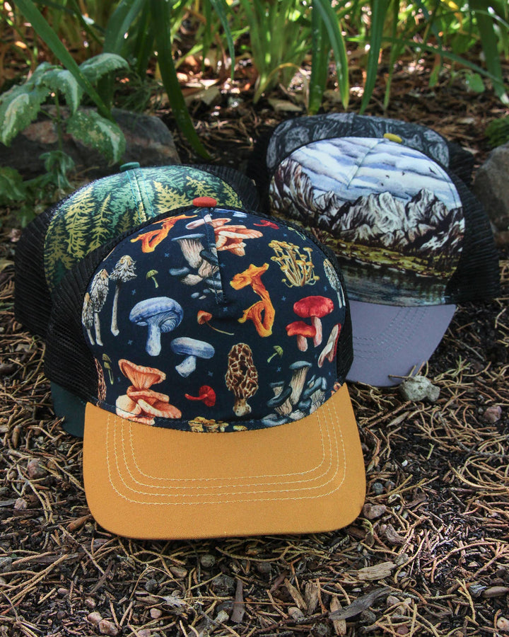 Wildlife Woodcut Trucker Hat