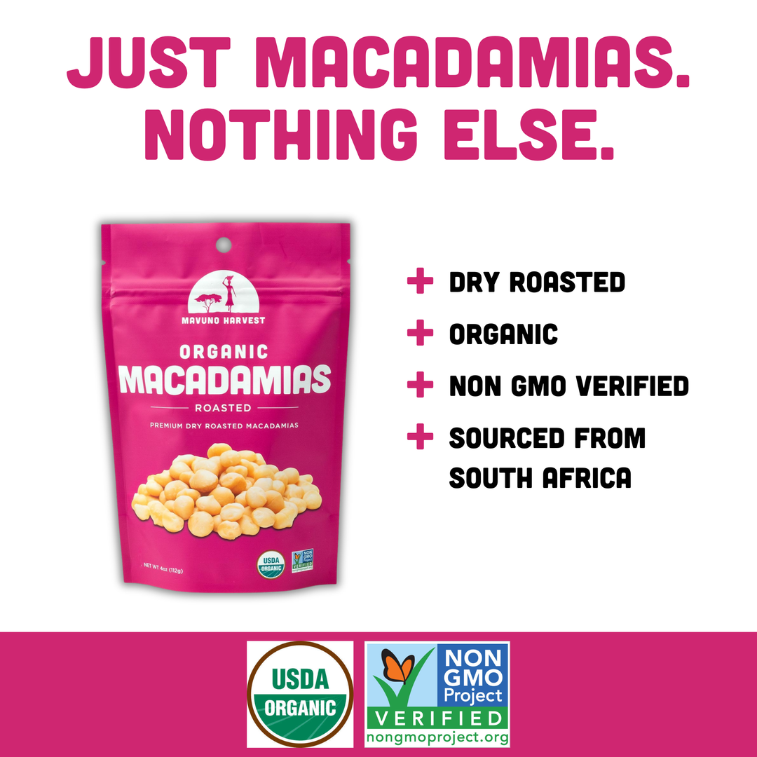 Organic Dry Roasted Macadamias