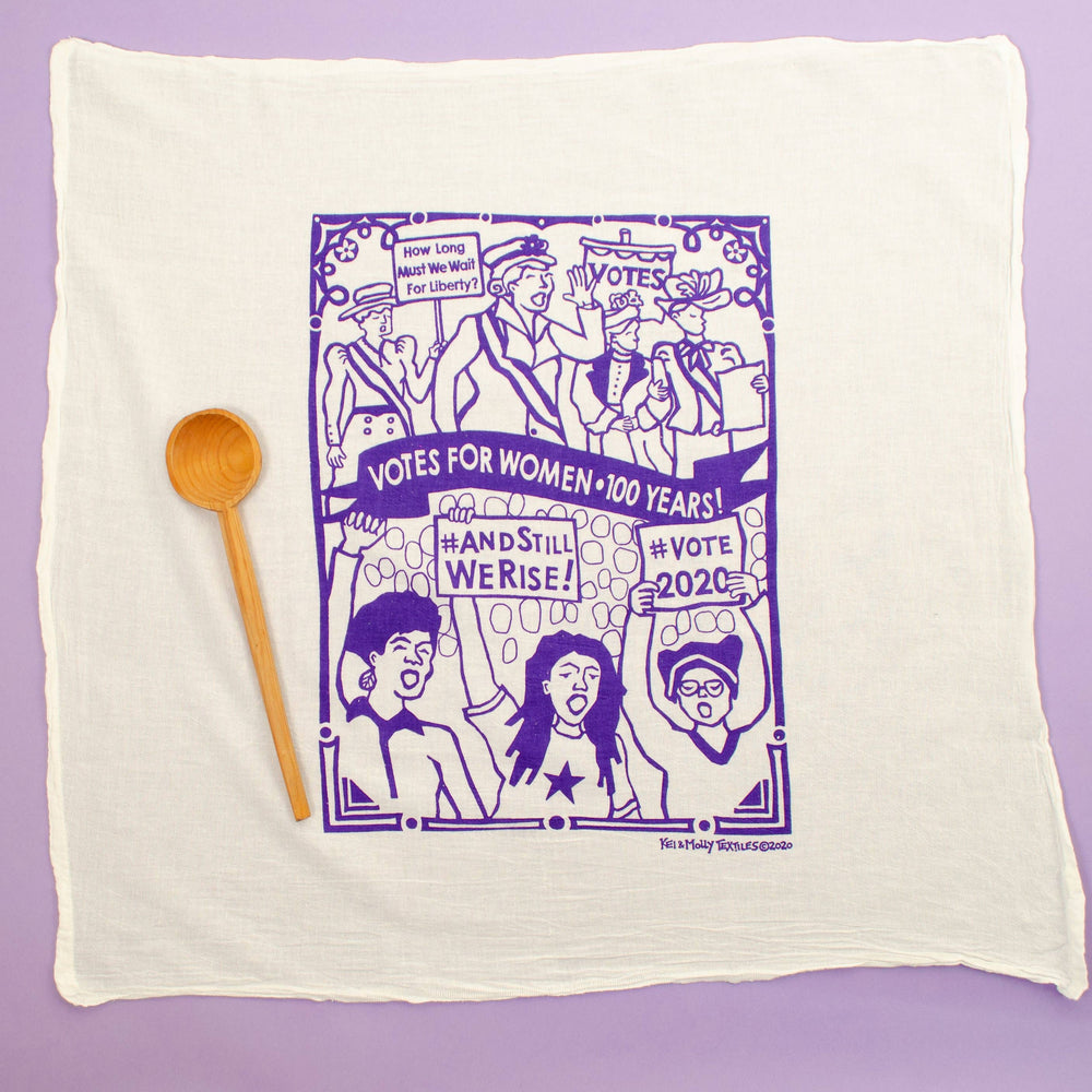 Flour Sack Dish Towel - Suffragettes