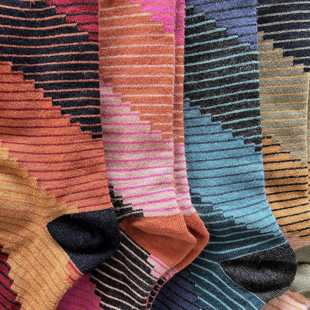 Alpaca Socks - Tetris - Cemento