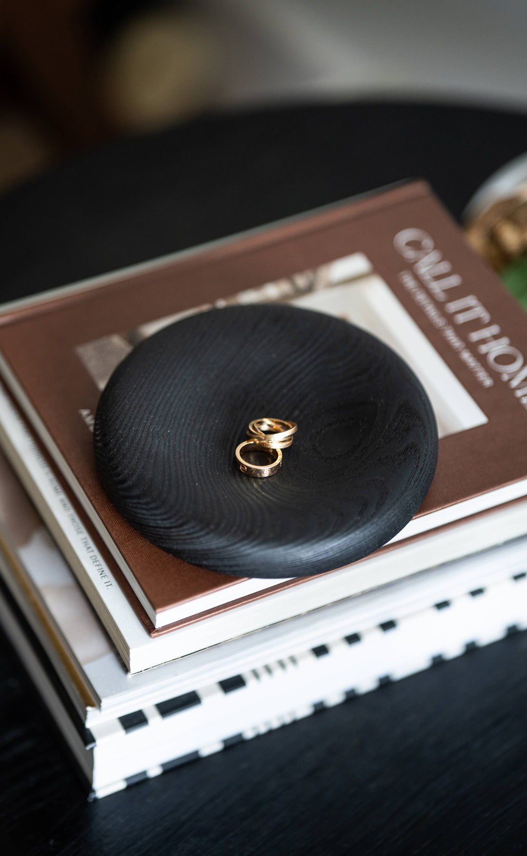 Hand Carved Wooden Jewelry Tray