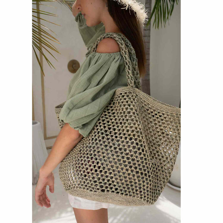 Cambia  Raffia Tote Bag