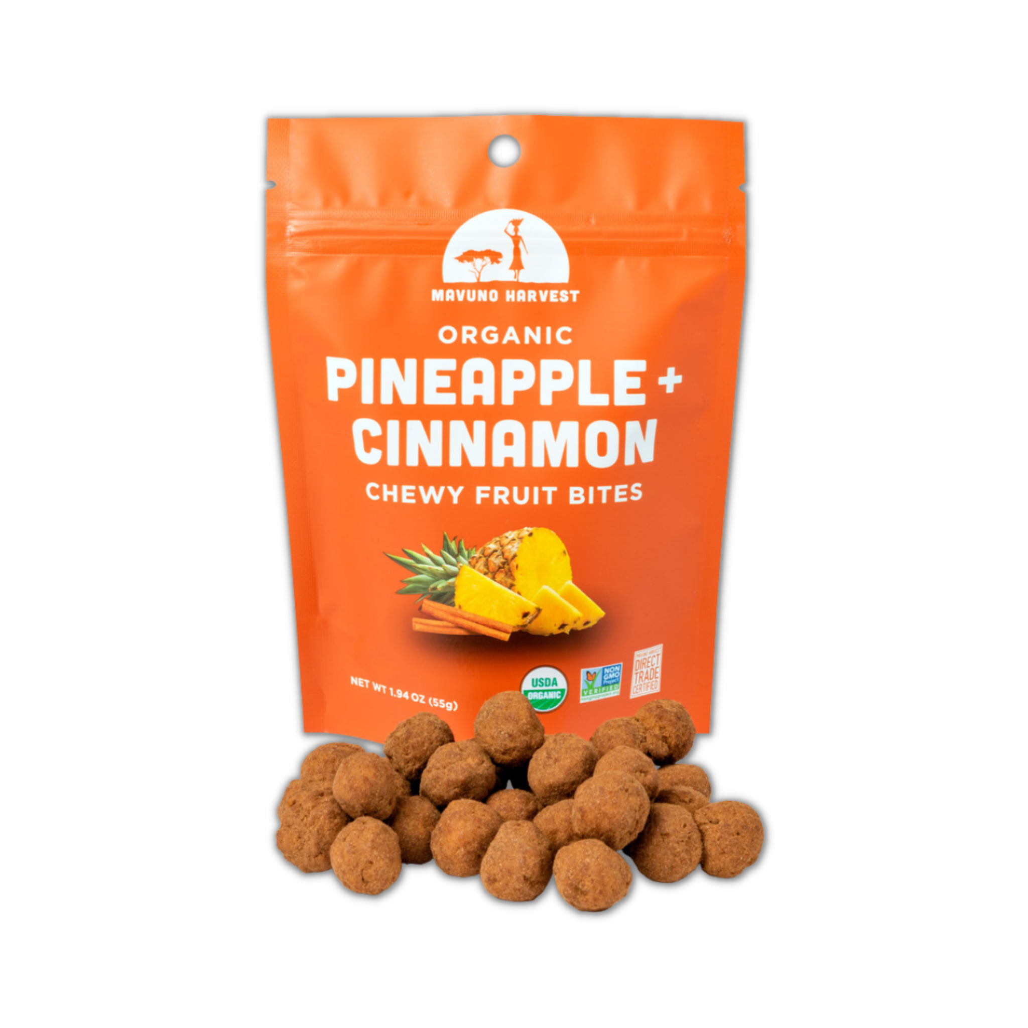 Organic Pineapple + Cinnamon Fruit Bites