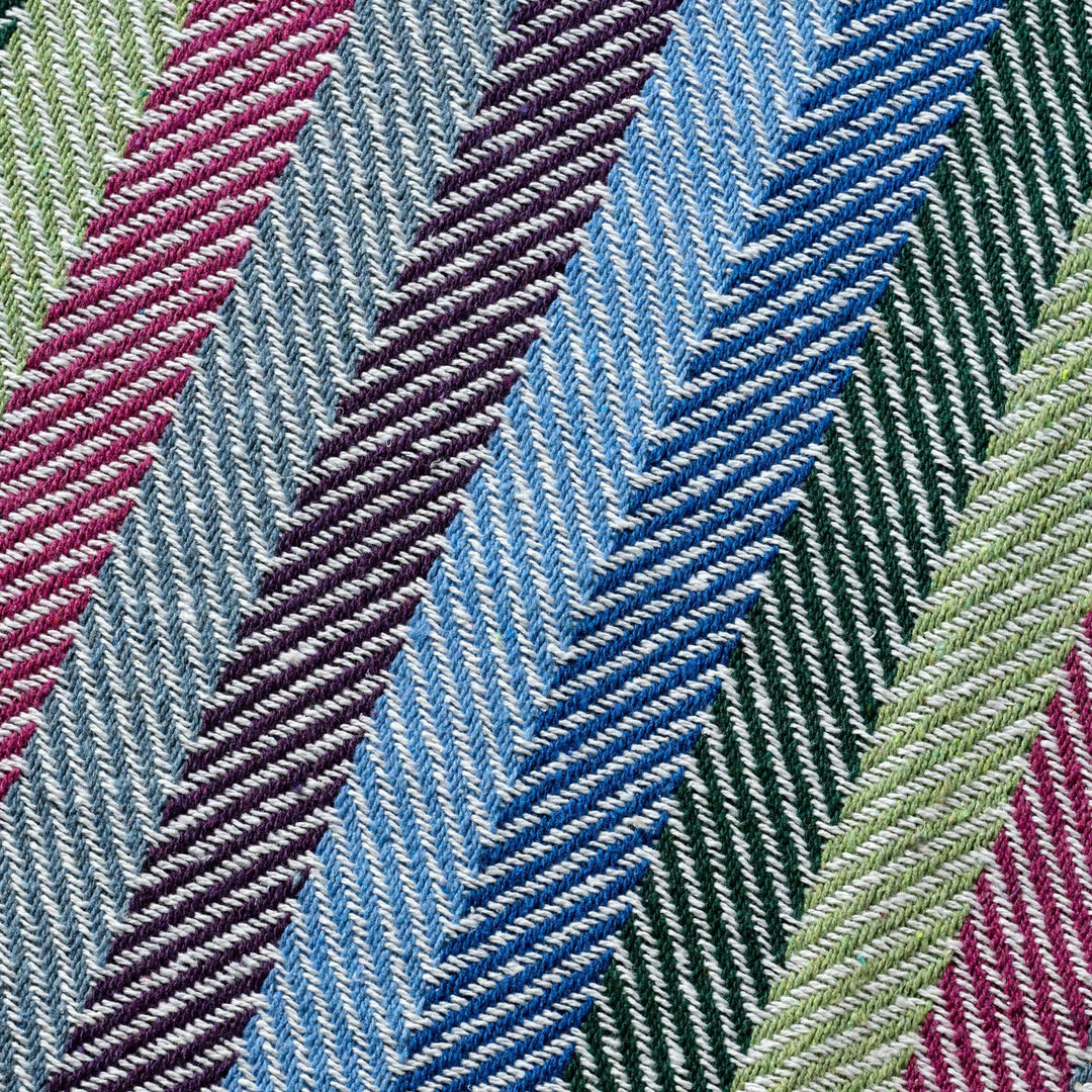 Striped Recycled Cotton Throw Blanket