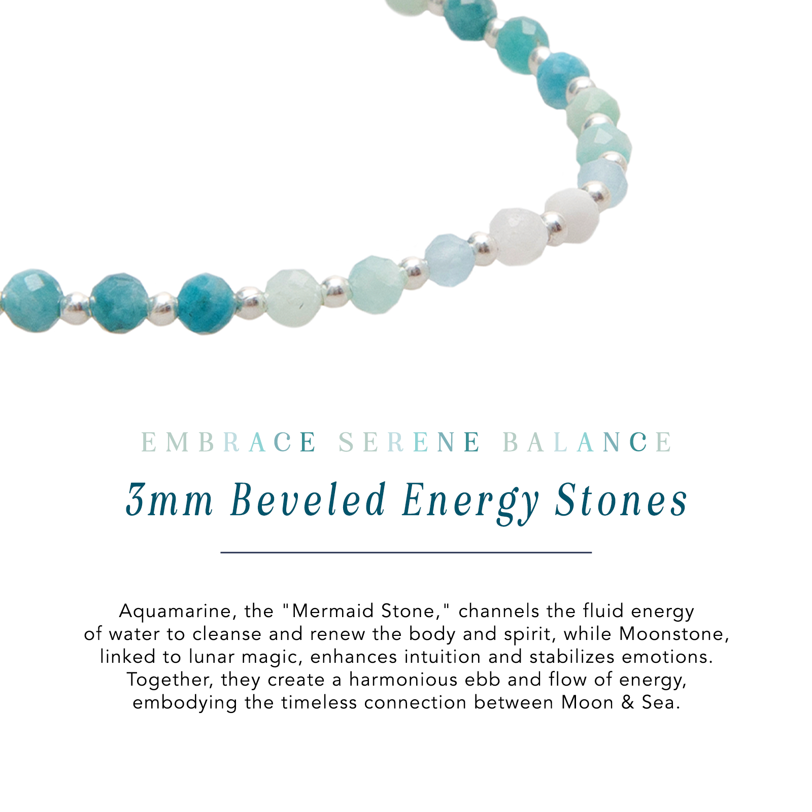 Moon & Sea 3mm Metal Accent Bracelet