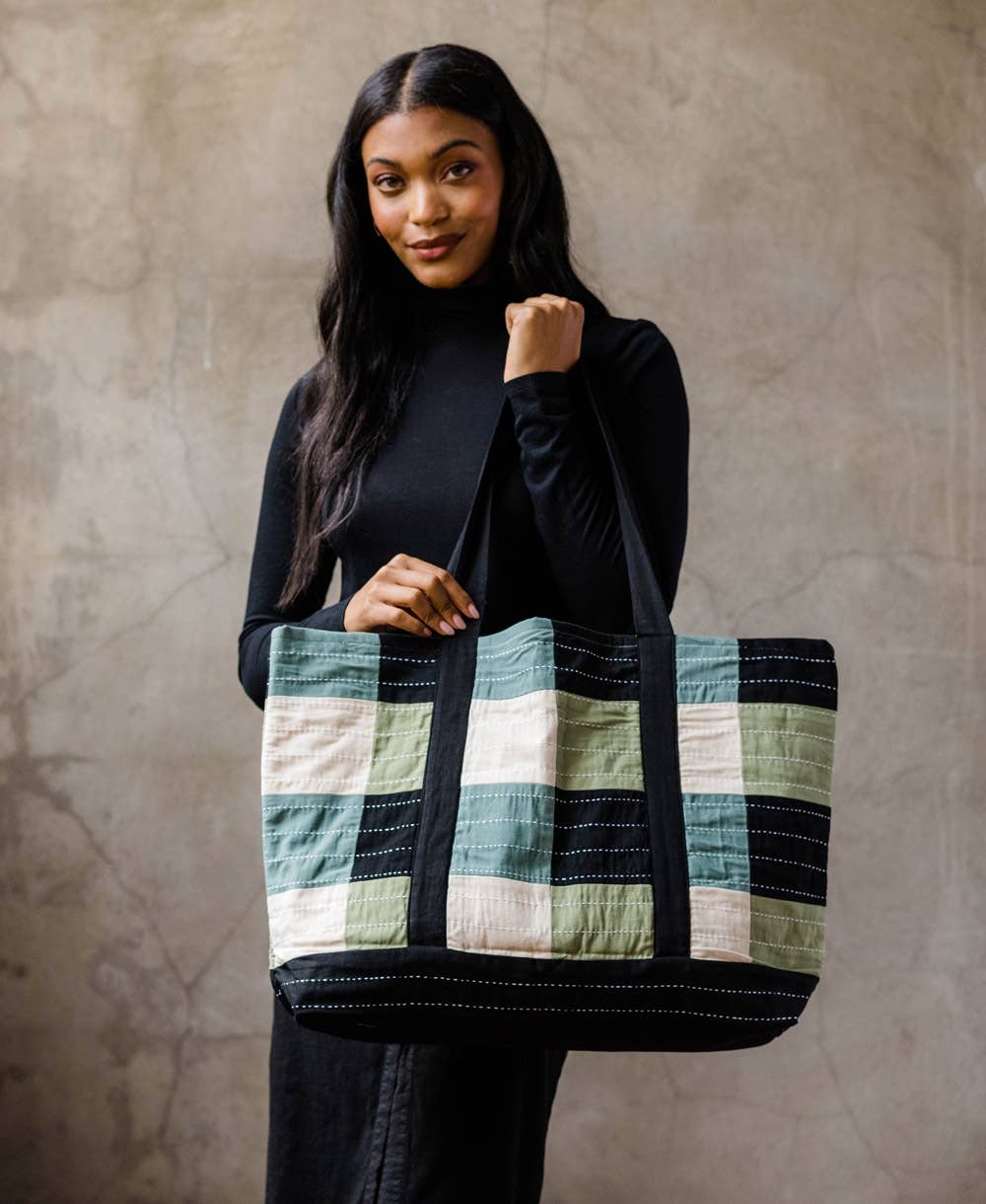 Checkered Tote Bag